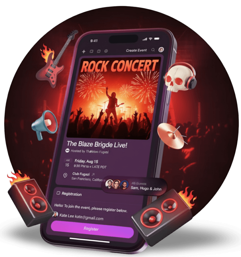 People attending a tech meetup